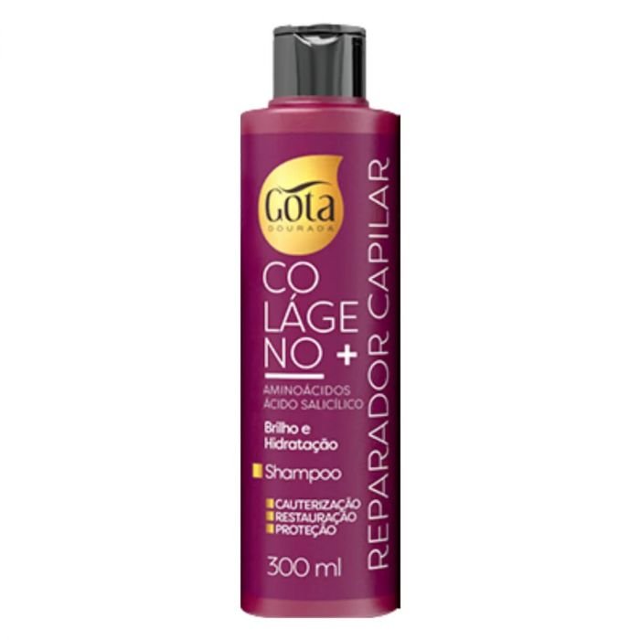 Shampoo Colágeno 300ML Gota Dourada