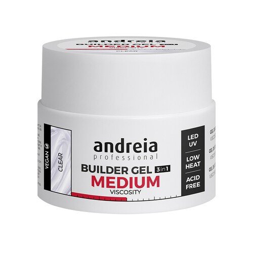Builder Gel Medium Viscosity Clear 44gr Andreia