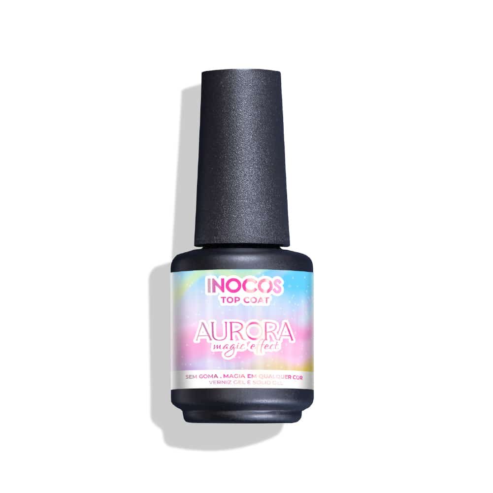 Top Coat Aurora Magic Effect 15ml - Inocos