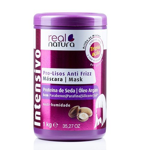 Máscara Pro Lisos Antifrizz Argan 1kg Real Natura