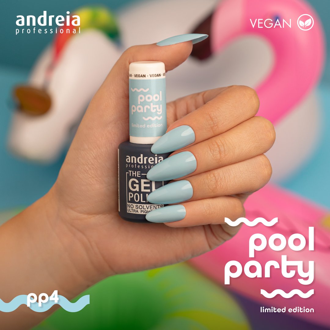 The Gel Polish Coleção Pool Party Pp4 Azul Pastel 10,5Ml - Andreia