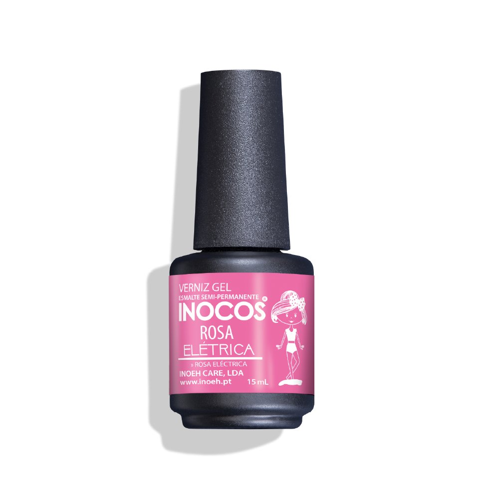 Rosa Elétrica Verniz Gel 15ml Inocos