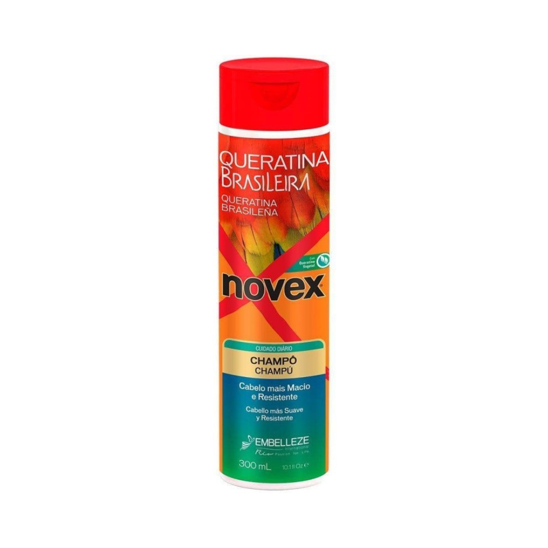 Shampoo Queratina Brasileira 300 Ml Novex