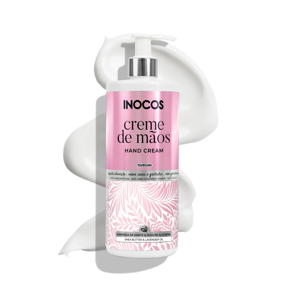Creme de mãos rápida absorção 500ml - Inocos