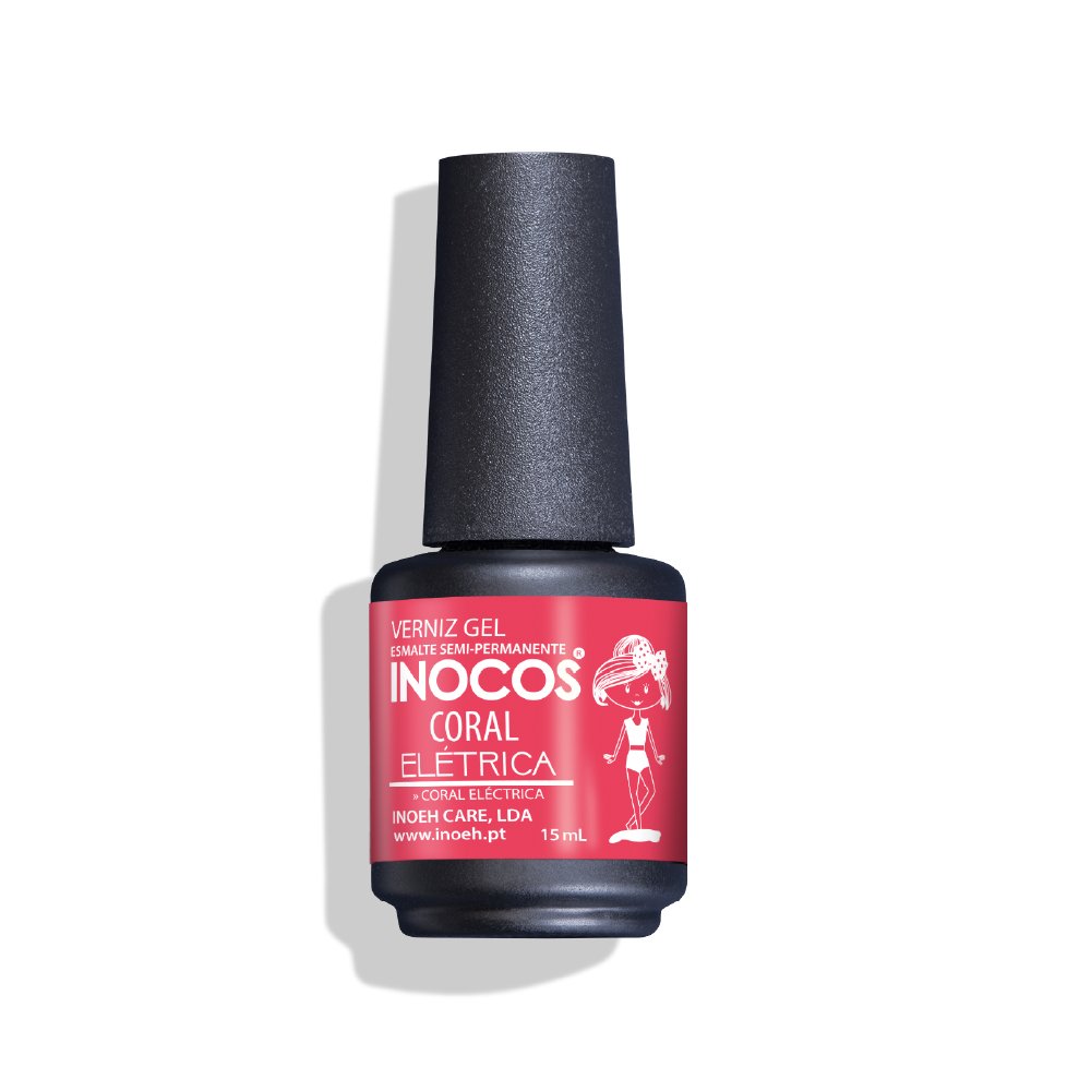 Maria Elétrica Coral Verniz Gel 15ML Inocos