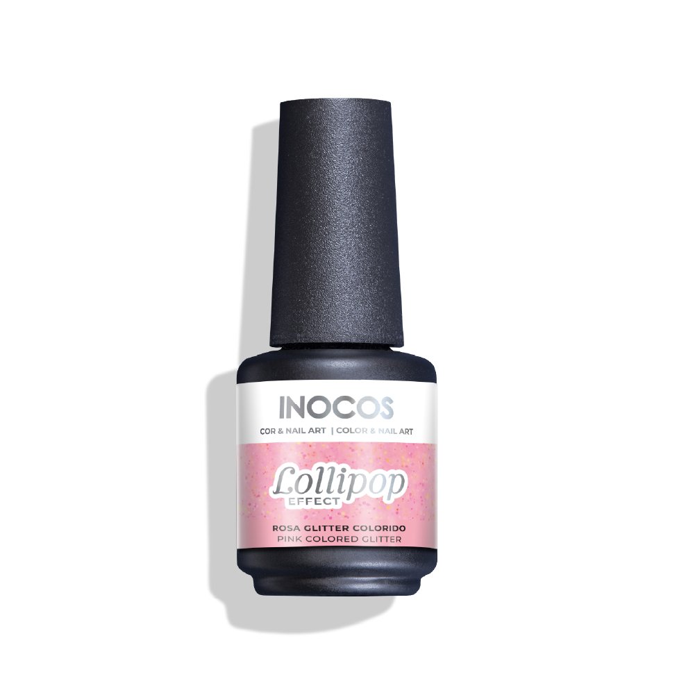 Verniz Gel L2 Efeito Lollipop Rosa 15ml - Inocos