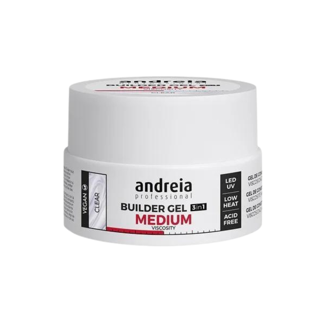 Builder Gel Medium Viscosity Clear 22Gr Andreia