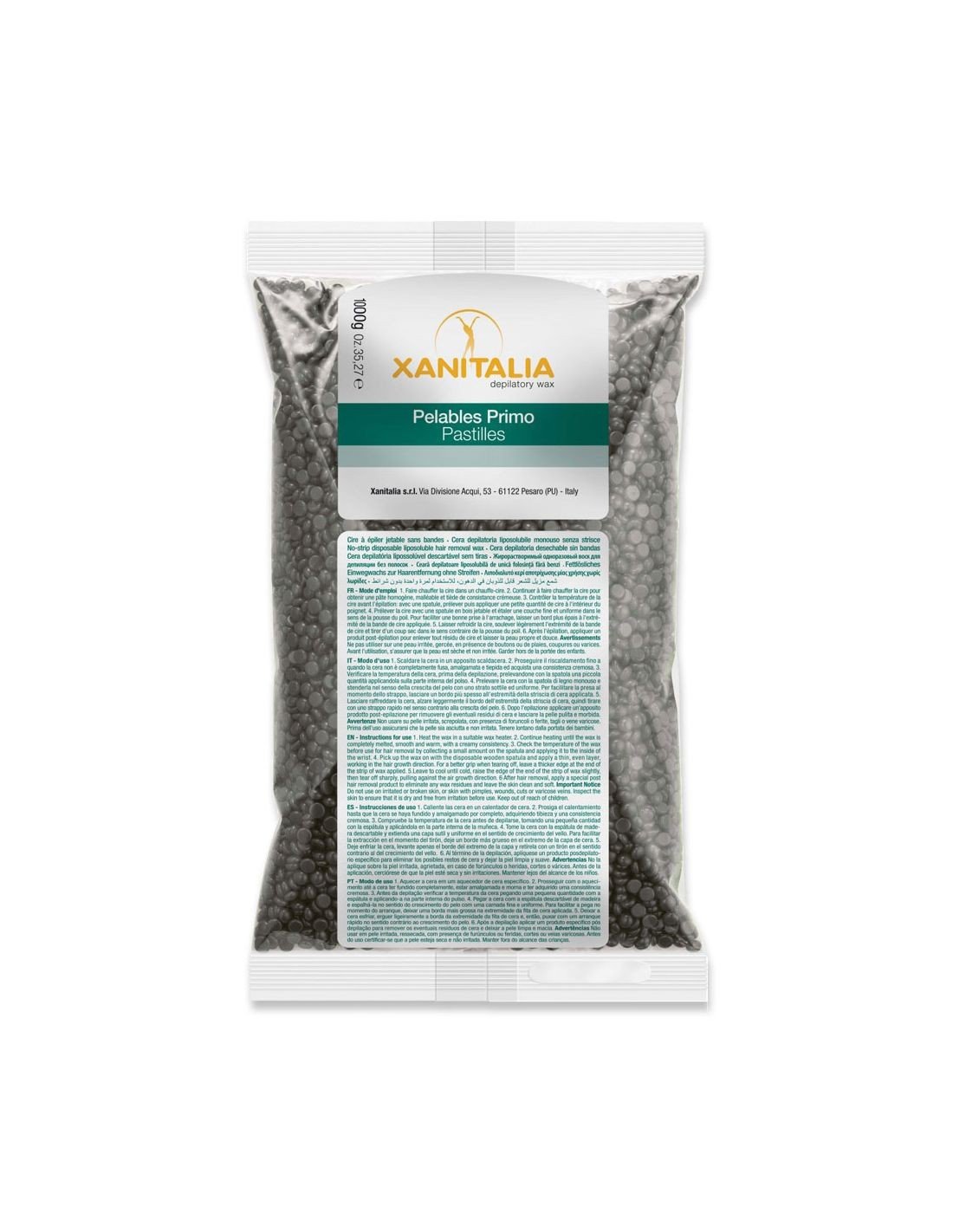 Cera Granulada Preta 1000g - Xanitalia