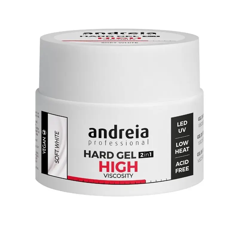 Hard Gel High Viscosity Soft White 44gr Andreia