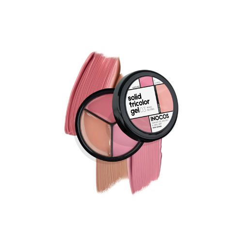Solid Tricolor Gel 03 Pink Nudes - Inocos