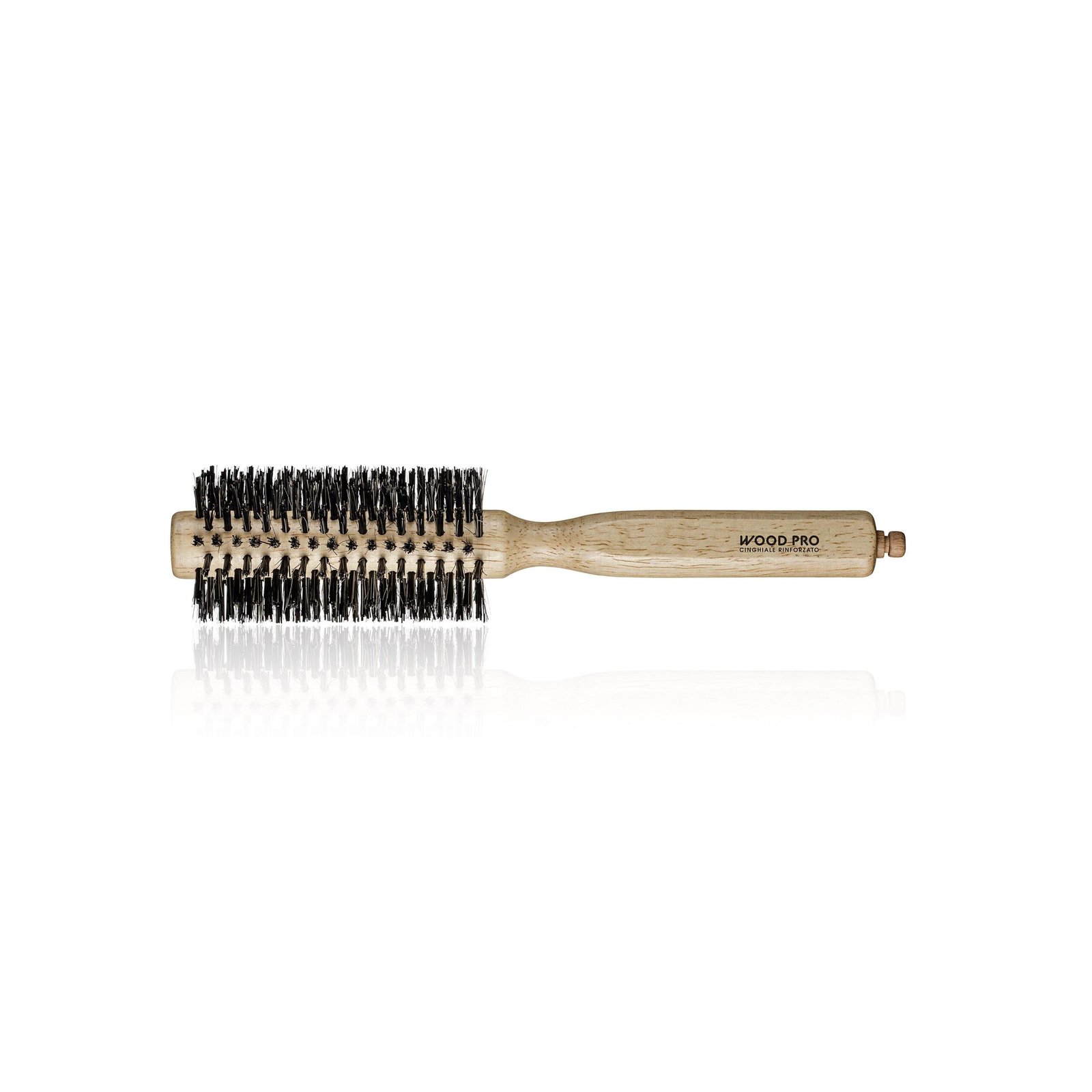 Escova De Madeira Com Cerdas De Javali E Nylon- Wood Pro 22Mm - Xanitália