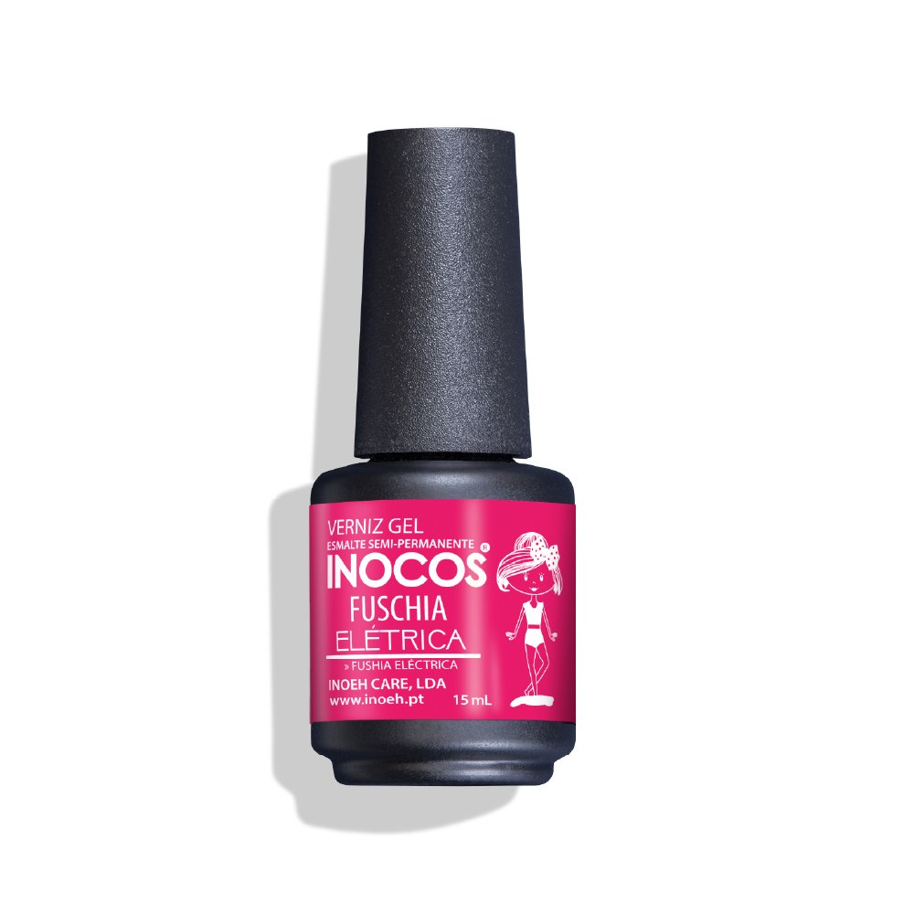 Fuschia Elétrica Verniz Gel 15Ml Inocos