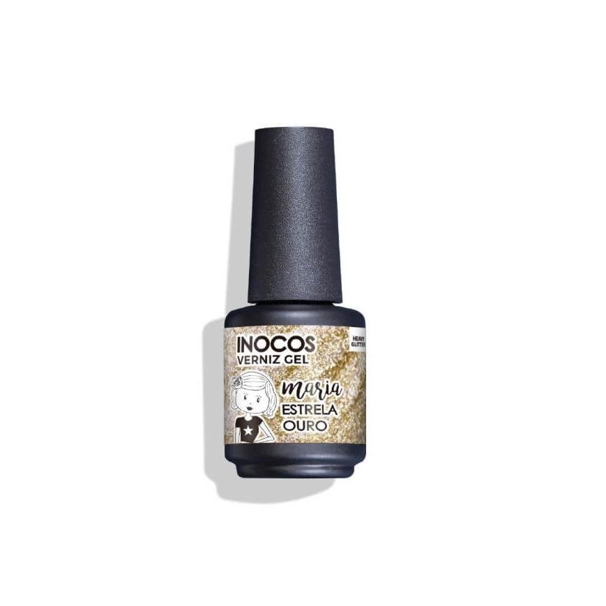 Verniz Gel Inocos Maria Estrela Ouro 15Ml