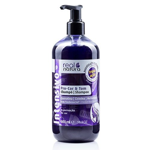 Shampoo Matizador Pro Cor E Tom 500Ml Real Natura