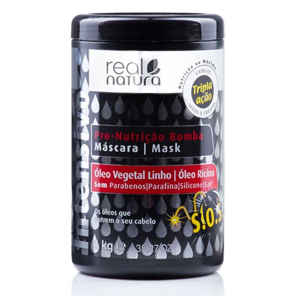 Máscara Pro Nutrição Bomba 1Kg Real Natura