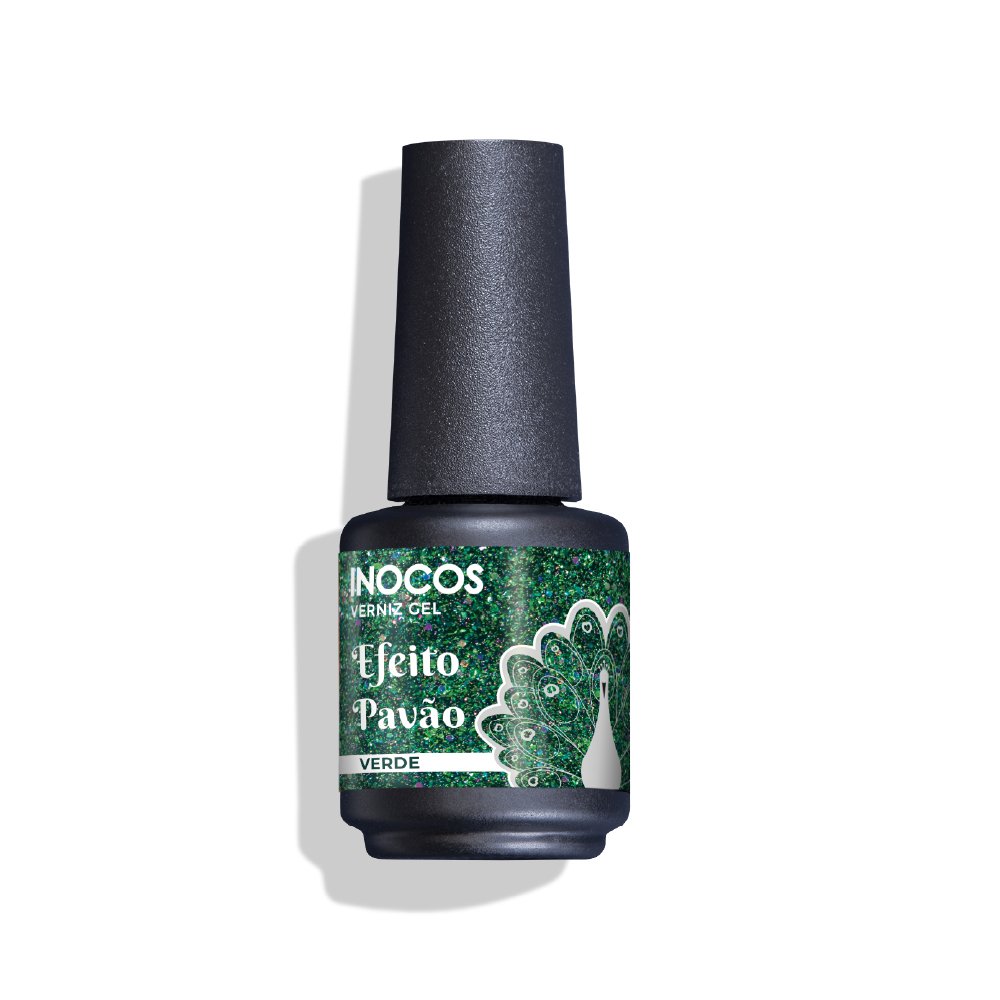 Pavão Verde Verniz Gel 15Ml Inocos