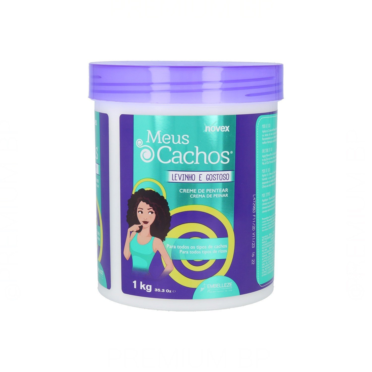Meus Cachos Levinho E Gostoso 1Kg Novex