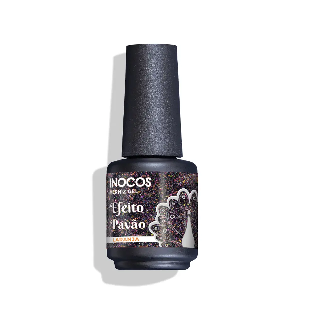 Pavão Laranja Verniz Gel 15Ml Inocos