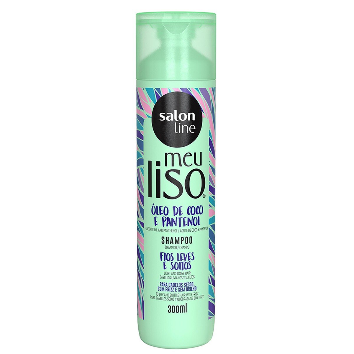 Shampoo Meu Liso - Óleo De Coco E Pantenol Salon Line 300Ml