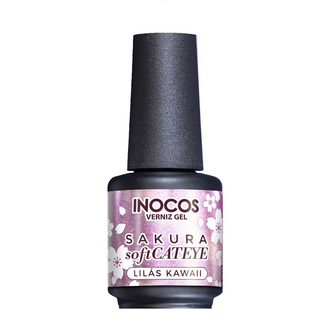 Verniz Gel Cateye Lilás Kawaii 15Ml - Inocos