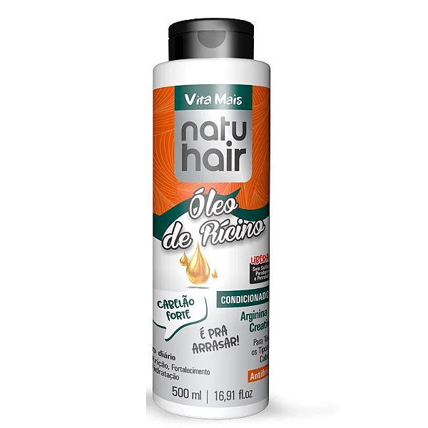 Natu Hair Condicionador Óleo De Rícino 500Ml