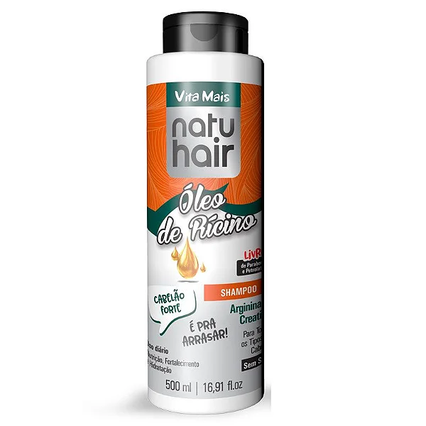 Natuhair Shampoo Óleo De Rícino 500Ml