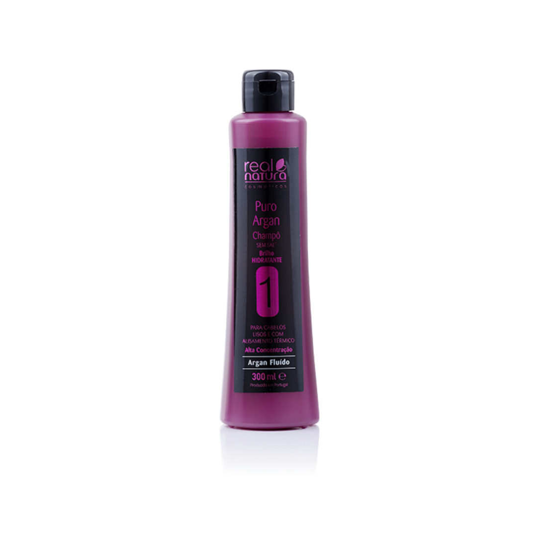 Real Natura Champo Sem Sal Puro Argan 300 Ml
