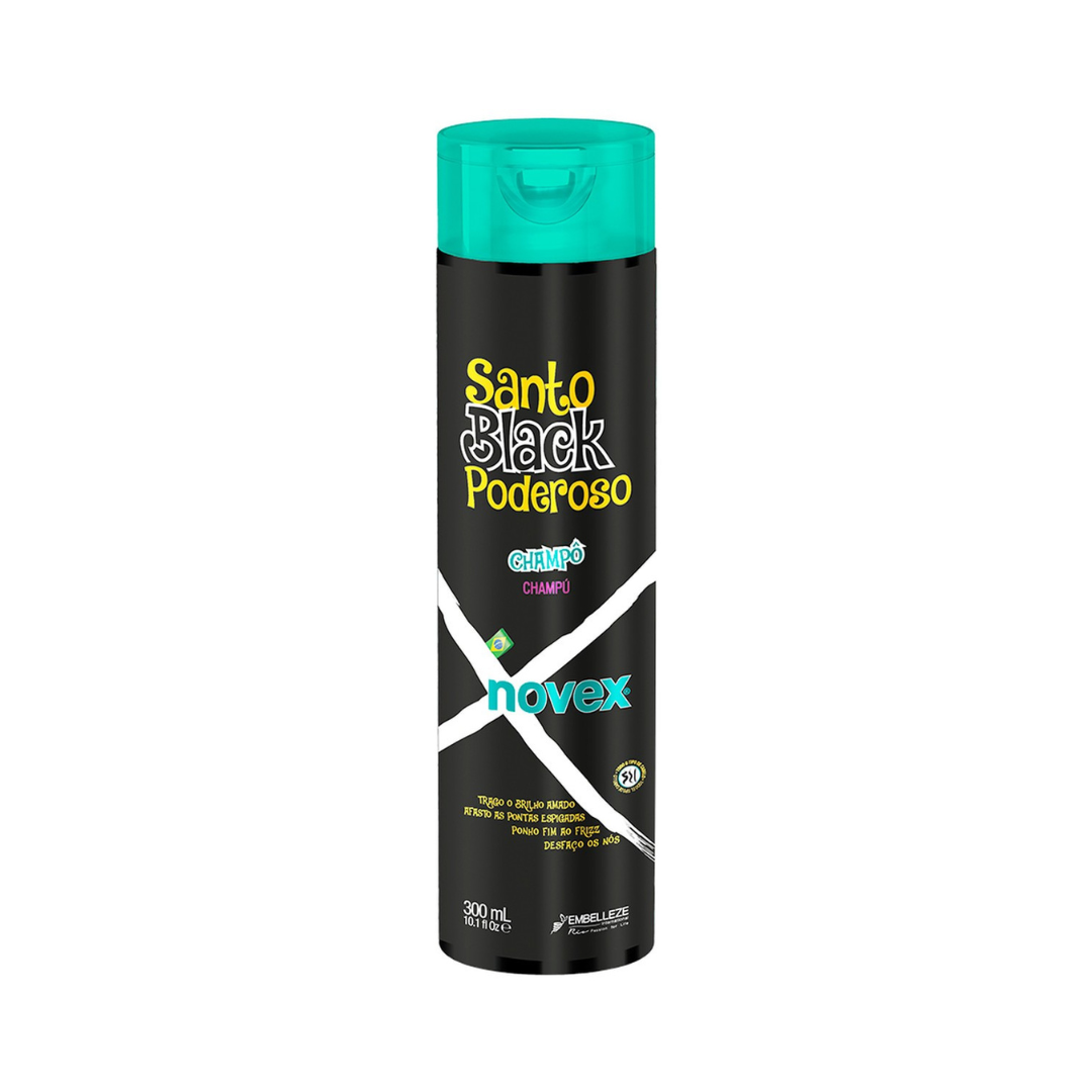 Santo Black Poderoso Shampoo 300Ml Novex