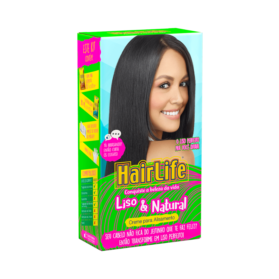 Kit Hair Life Liso Natural Alisamento