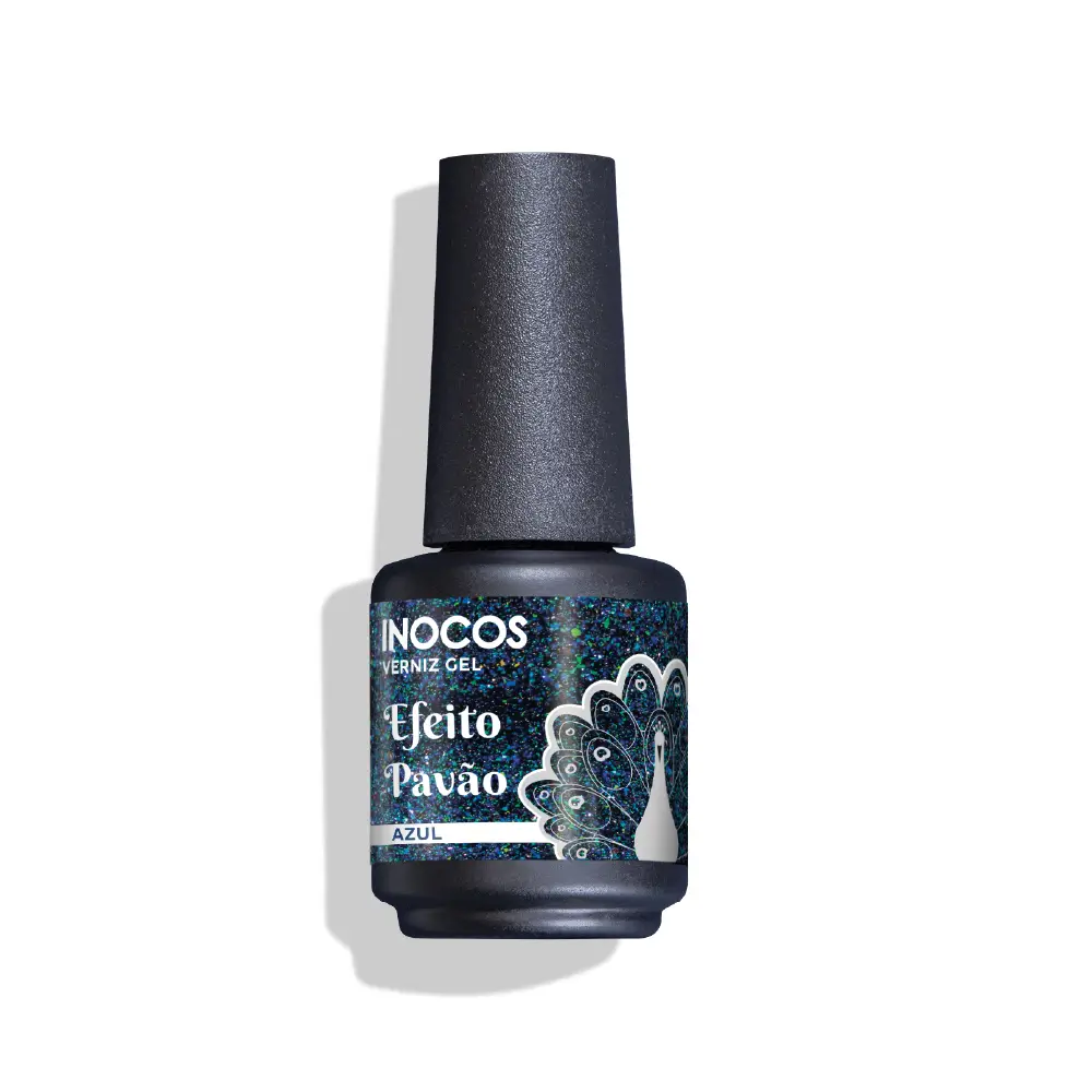 Pavão Azul Verniz Gel 15Ml Inocos