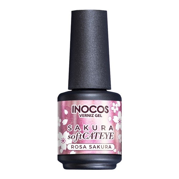 Verniz Gel Soft Cateye Rosa Sakura 15Ml - Inocos