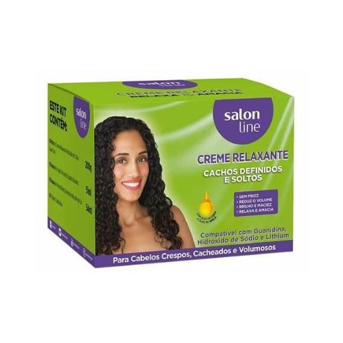 Creme Relaxante Cachos Definidos E Soltos – Óleo De Coco E Avelã 200Gr – Salon Line