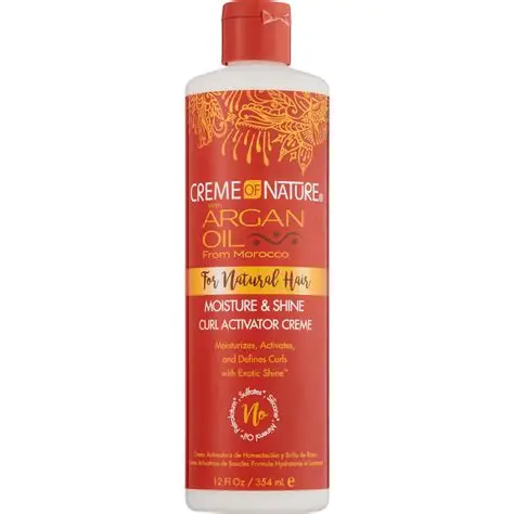 Creme Of Nature Óleo De Argan Umidade E Brilho Ativador De Cachos 354Ml 12Oz