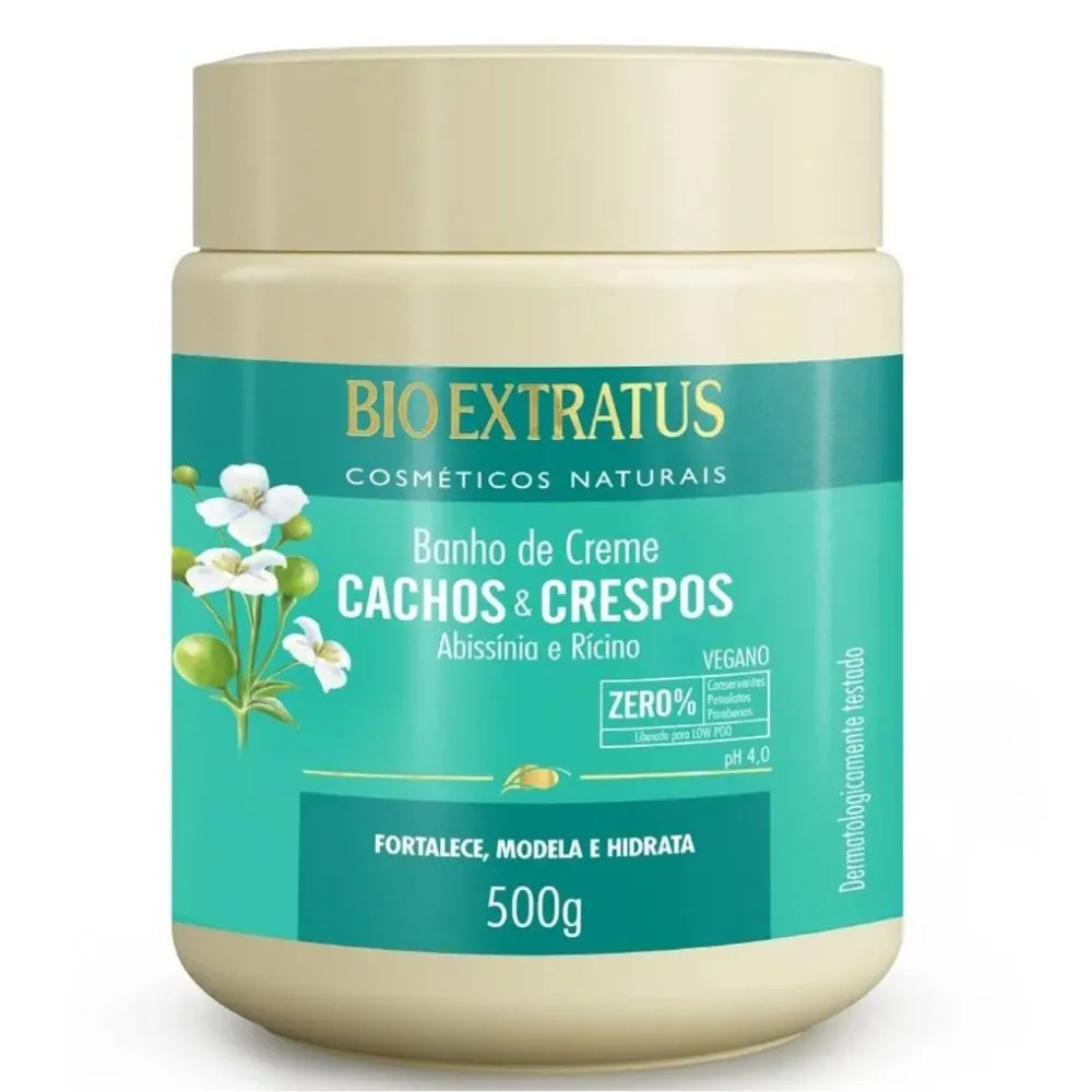 Bio Cachos E Crespos Banho De Creme 500Gr - Bio Extratus