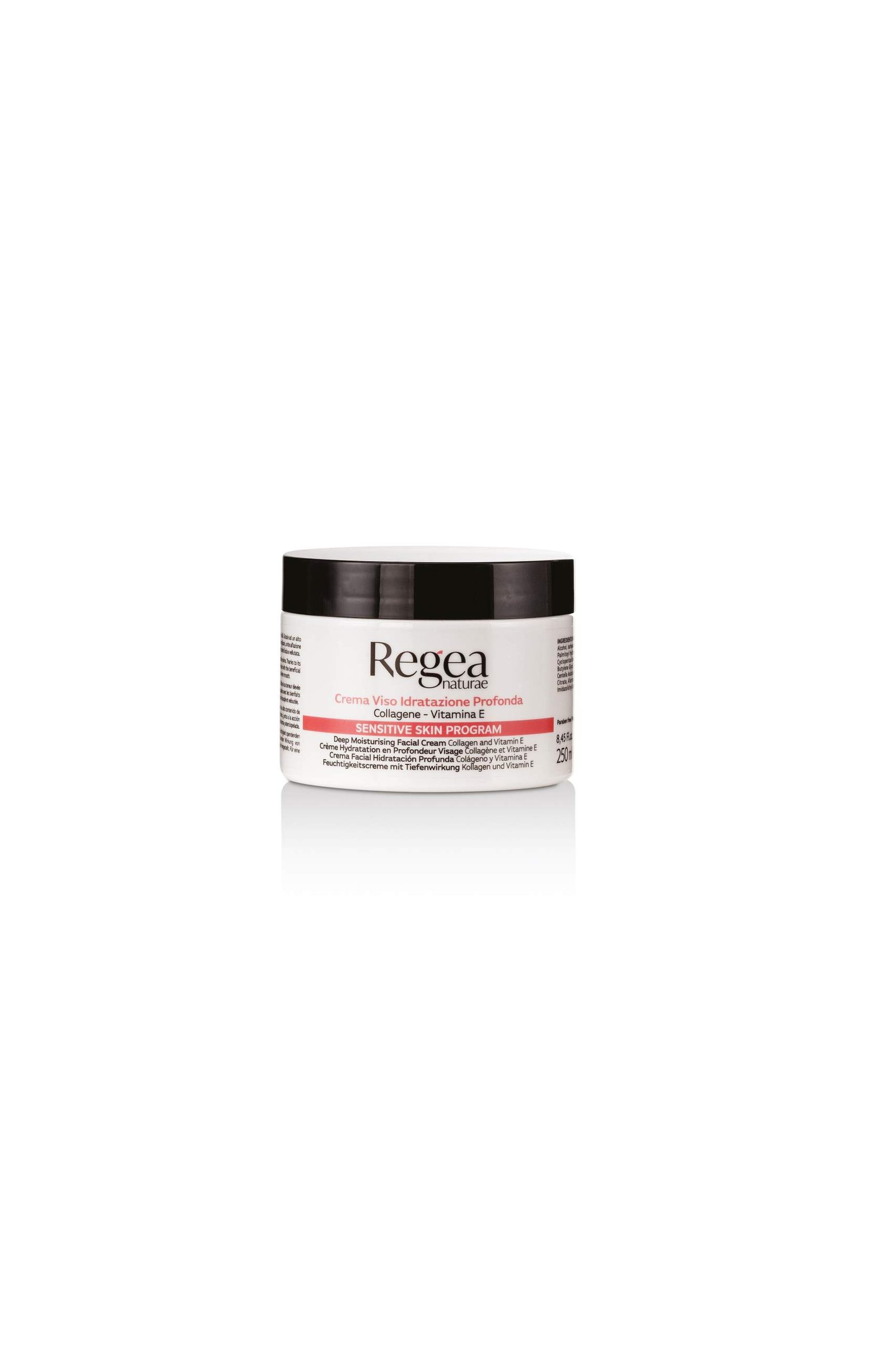 Regea Creme Facial Para Peles Sensíveis Com Colágeno E Vitamina E 250Ml