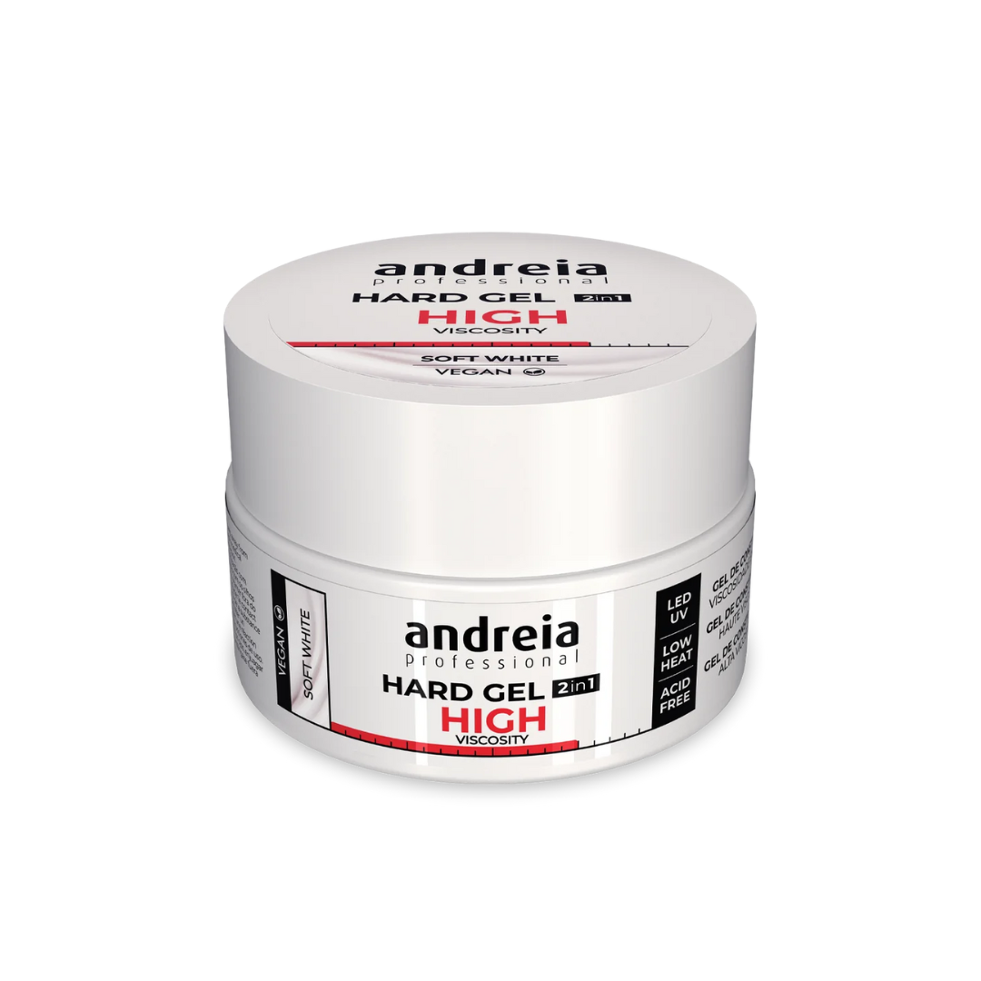 Hard Gel High Viscosity Soft White 200Gr Andreia