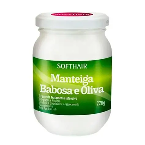 Manteiga De Babosa E Oliva 220Gr - Softhair
