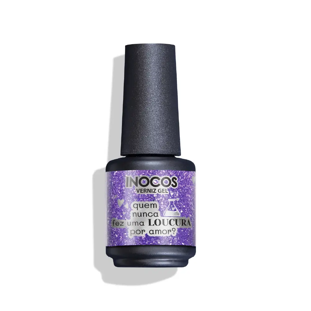 Verniz Gel Quem Nunca Fez 1 Loucura Por Amor 15Ml Inocos