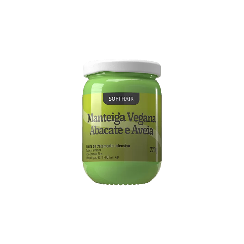 Manteiga Vegana De Abacate E Aveia 220Gr - Softhair
