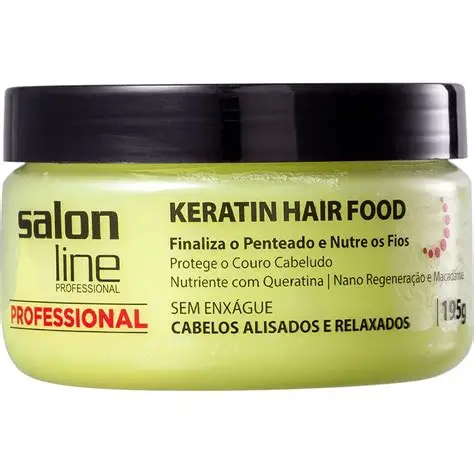 Pomada Profissional Keratin Hair Food Nutrition Salon Line 195Gr