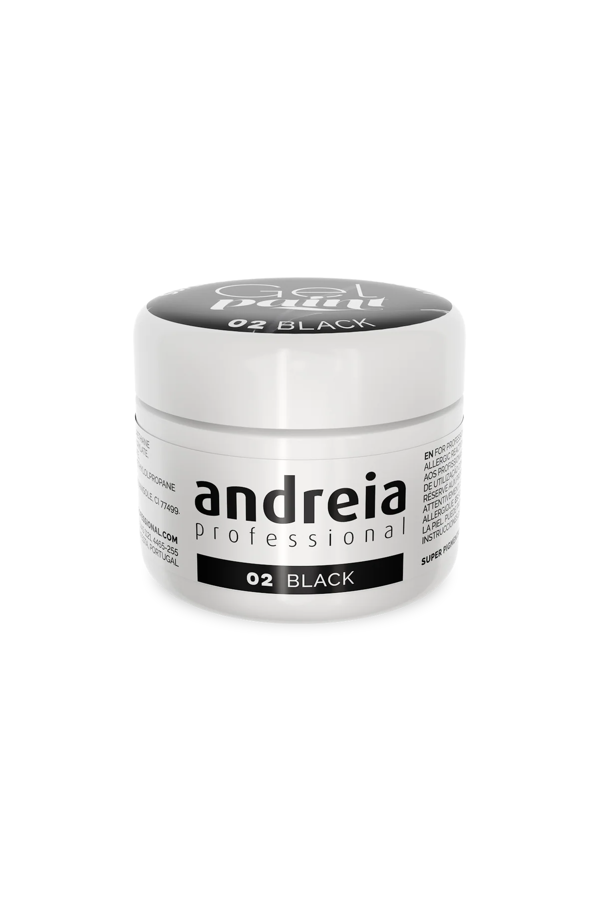 Gel Paint 02 - Preto 4Ml - Andreia