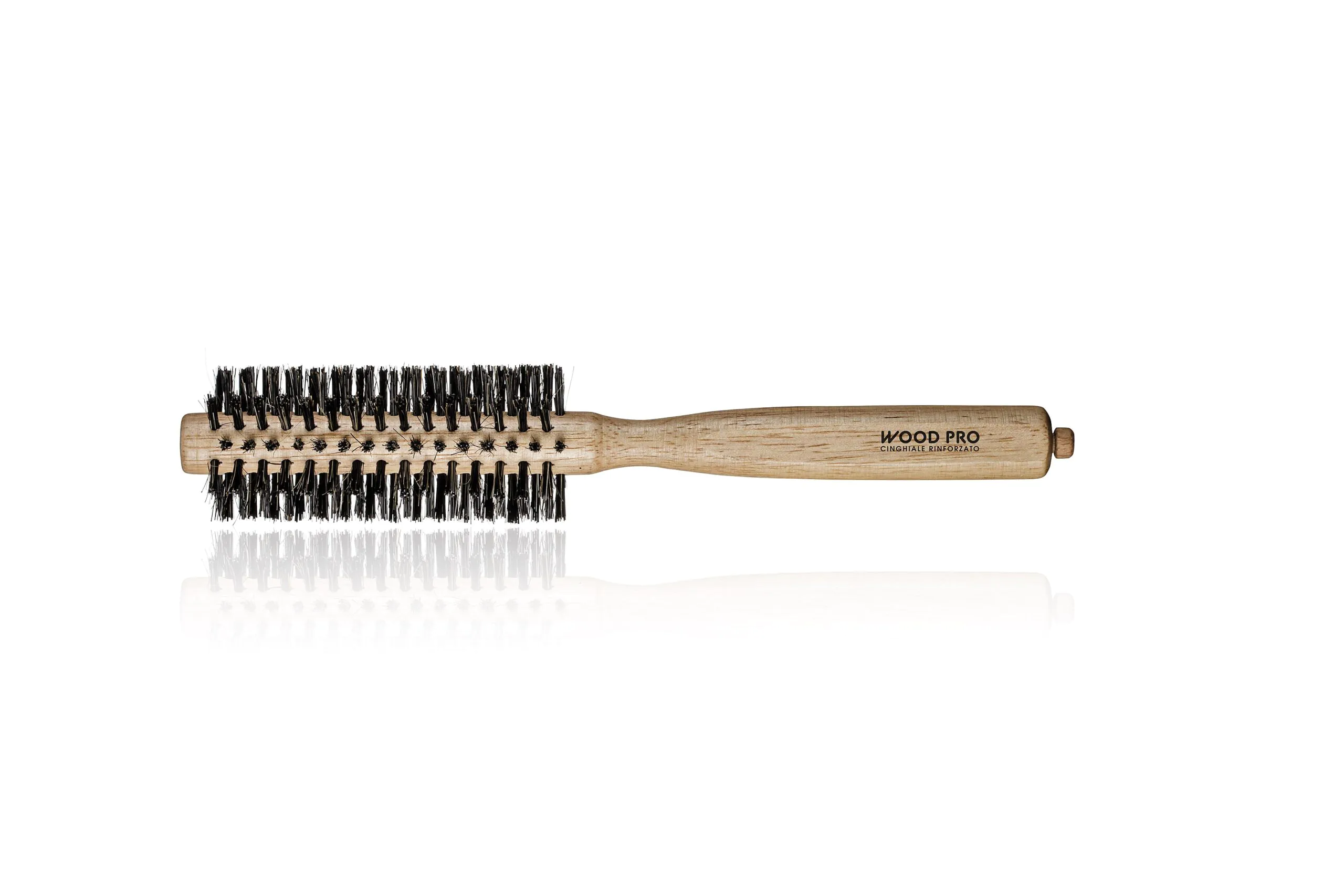 Escova De Madeira Com Cerdas De Javali E Nylon- Wood Pro 16Mm - Xanitália