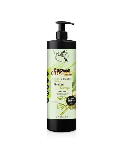 Creme De Pentear Cachos Crush Bambú & Gengibre 1LT - Real Natura