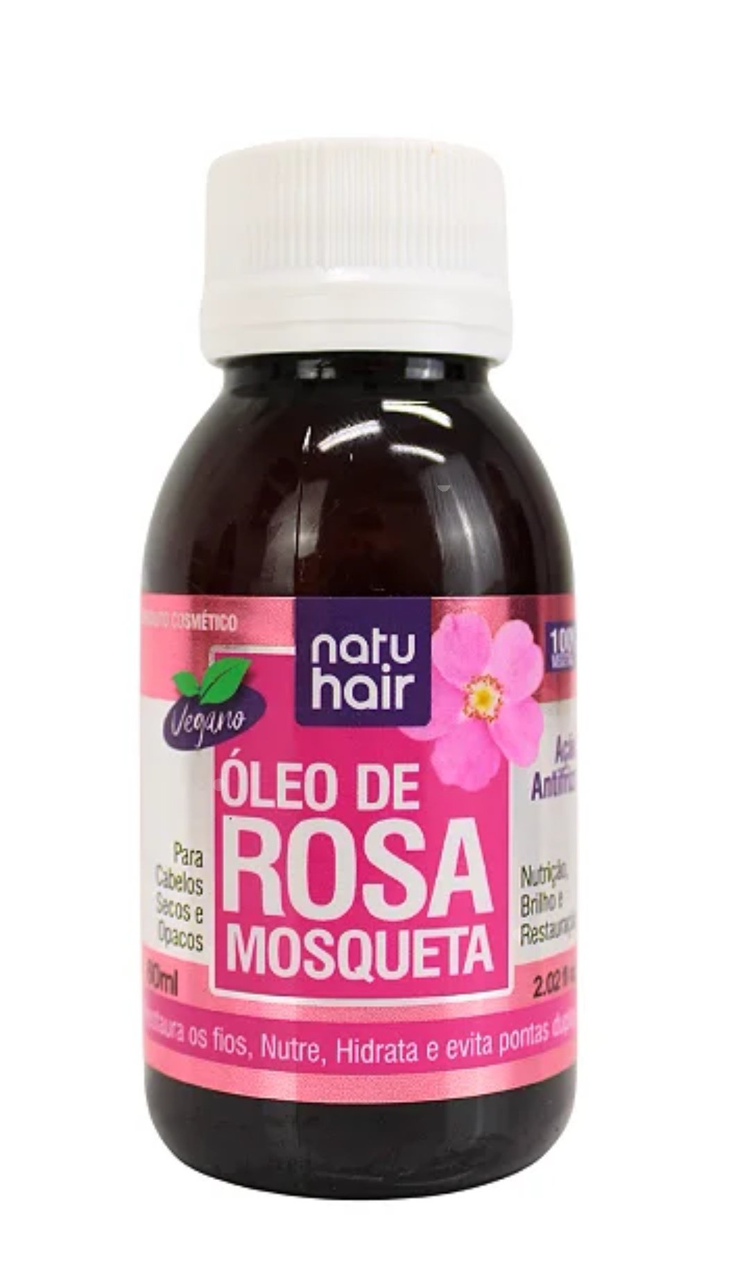 Óleo Capilar Rosa Mosqueta 60 ml - Natuhair