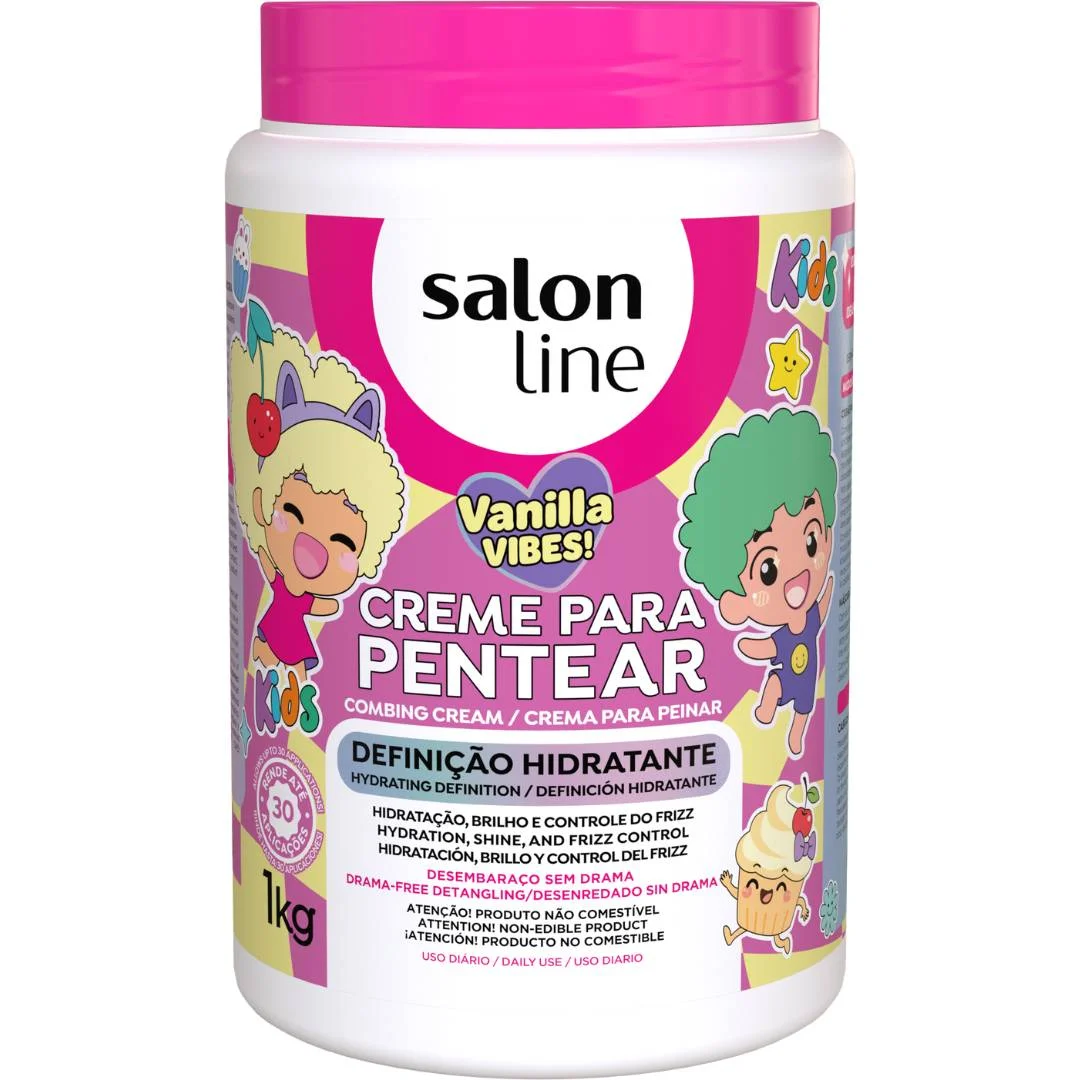 Creme de Pentear Vanilla Vibes Kids 1kg - Salon Line