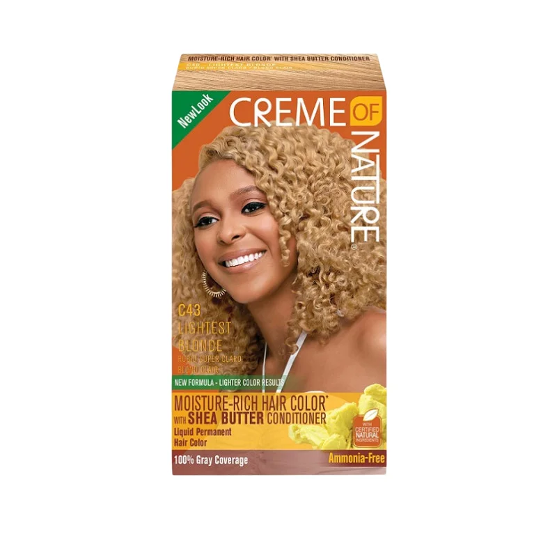 CREME OF NATURE LIQUID HAIR COLOR$#43 LIGHTEST BLOND