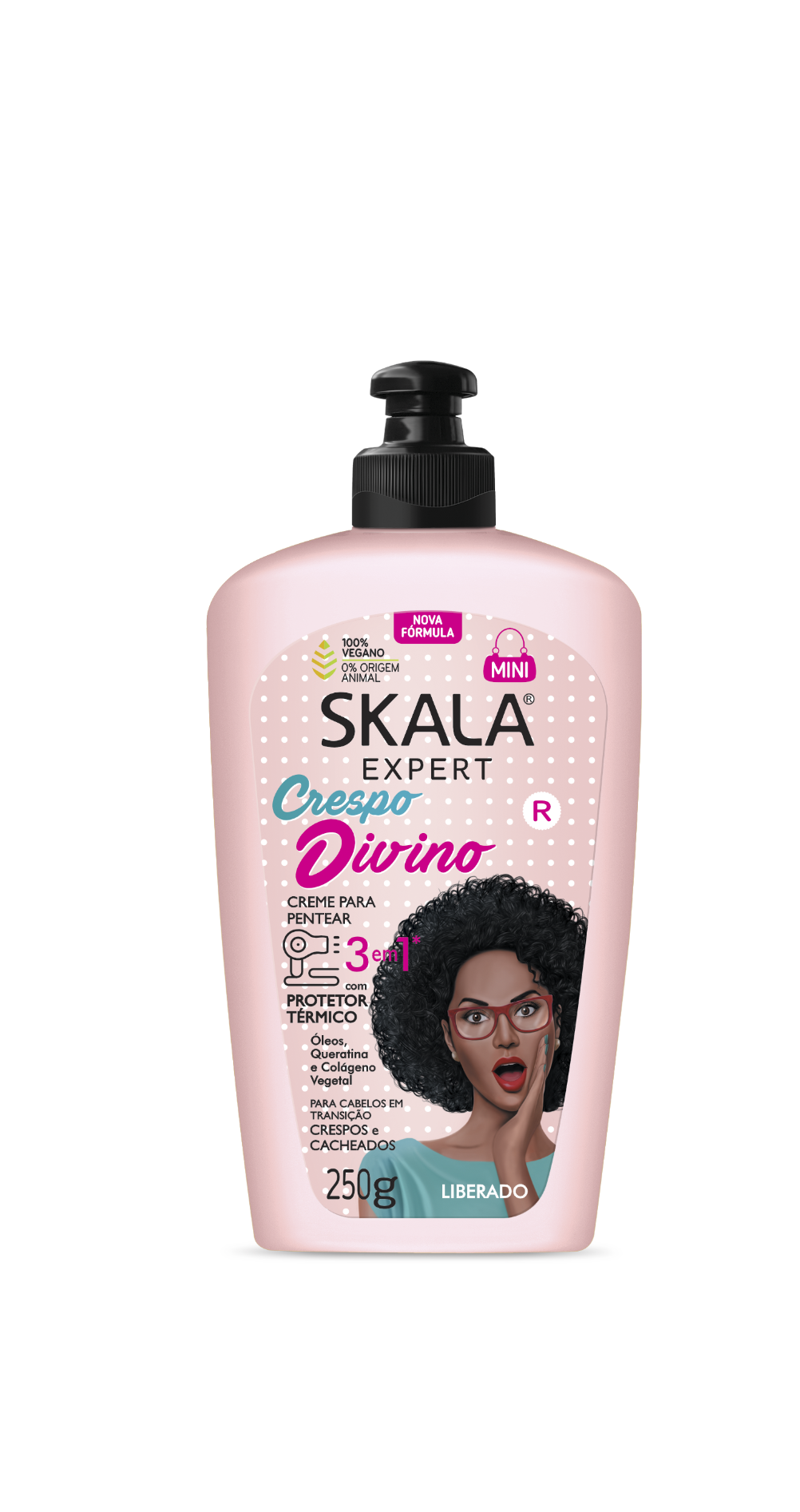 Skala - Creme de Pentear 3 em 1 Crespo Divino 250 Gr