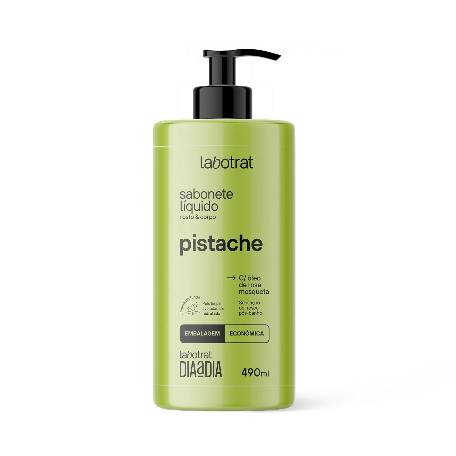 Sabonete Líquido Pistache Dia a Dia 490ml - Labotrat