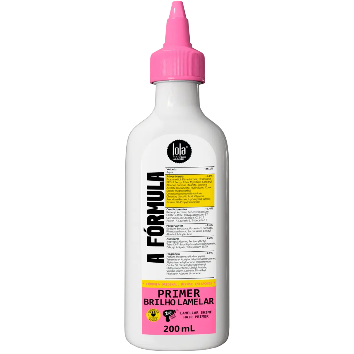 A Fórmula Primer Brilho Lamelar Finalizador Capilar 200ml - Lola